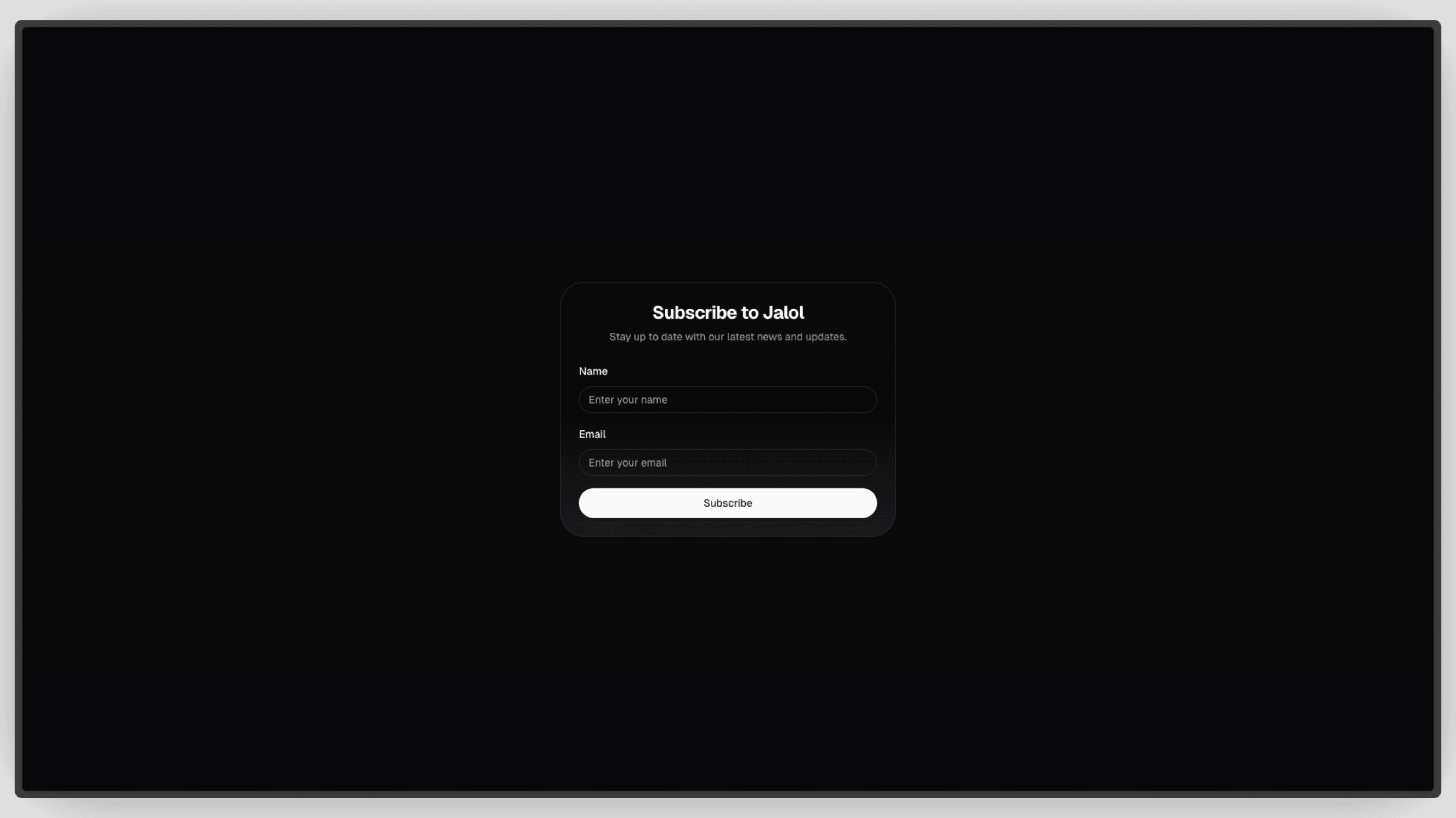 Subscribe form
